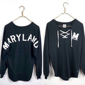 Spirit Jersey • Maryland Lace-up Sweatshirt.